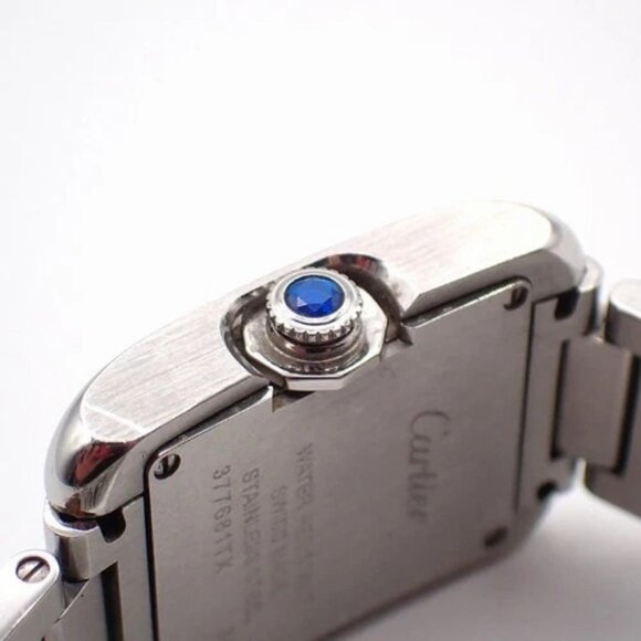 CARTIER Tank Anglaise SM Wrist Watch W5310022 Stainless Steel Silver 399LC619 main image 12